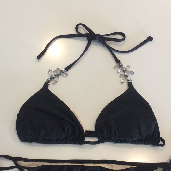 Beautiful Beaded Black Bikini!! - Picture 2 of 5